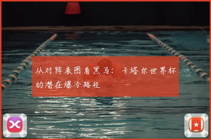 从对阵表图看黑马:卡塔尔世界杯的潜在爆冷路径